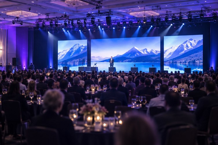 Professional event production in a venue